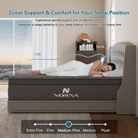 Luxushotel Spring Bed Matratze King Size Bester Preis Euro Top Latex Matratze Roll Up Box Memory Foam Matratze