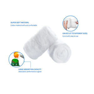 工場製コットンロール吸収材 100%コットンウール 医療用コットンロール - Product Image 6