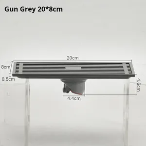 Custom New Strip Deodorizing Filter Floor Matte Surface Shower Room Bathroom Toilet Drainage - Product Image 6