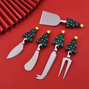 Juego de herramientas para queso y mantequilla con forma de árbol de Navidad de metal moderno estilo coreano nuevo <span class=keywords><strong>al</strong></span> por mayor - Product Image 2