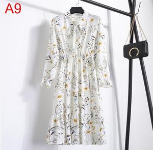 2025 donna abiti autunnali bohémien manica lunga Plus Size camicia abito bianco fiocco floreale Boho Club Party inverno 3XL - Product Image 5