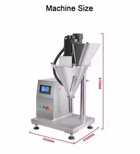Machine de remplissage semi-automatique à vis sans fin pour poudre sèche, économe en énergie, avec micro-<span class=keywords><strong>doseur</strong></span> pour pots et sachets - Product Image 6