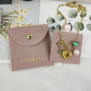 Custom Velvet <b>Gift</b> Pouch Bag Suede <b>Envelope</b> Jewelry Packaging for Jewelry Bag Pouch - Product Image 4