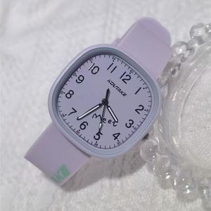 2025 New Model <b>Watch</b> - Student Model with White Display, Square Shape, <b>Electronic</b> <b>Watch</b> - Product Image 5