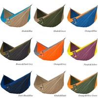 Vente chaude en plein air Portable Parachute Nylon Camping Hammok/hamac/hamak/hamac avec sangle d'arbre