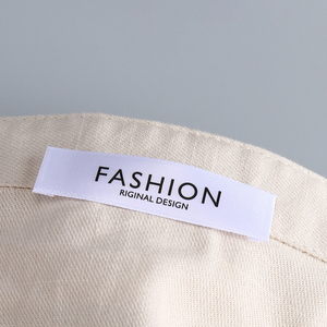 Diseño personalizado Impresión <span class=keywords><strong>de</strong></span> un color Natural OffWhite Etiquetas <span class=keywords><strong>de</strong></span> ropa <span class=keywords><strong>de</strong></span> algodón Etiquetas <span class=keywords><strong>de</strong></span> ropa Serigrafía Etiquetas <span class=keywords><strong>de</strong></span> etiquetas <span class=keywords><strong>de</strong></span> algodón - Product Image 5