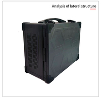 Châssis d'ordinateur industriel portable de 17.3 pouces avec double écran pour le contrôle de la diffusion en direct Stock disponible accessoire