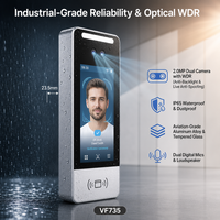 Terminal Pengenalan Wajah VF735 5 Inci 1T NPU 50000 Kontrol Lift Wajah Wiegand RS485 Bluetooth Buka Kunci Vena Telapak Tangan Opsional