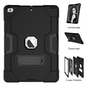 Couverture d'<span class=keywords><strong>ipad</strong></span> 9.7, 2017 et 2018, design antichoc, en silicone, robuste, avec béquille, <span class=keywords><strong>6e</strong></span> <span class=keywords><strong>génération</strong></span> - Product Image 4