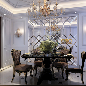 Nuovo Design <span class=keywords><strong>Specchio</strong></span> Romboidale Smussato per Decorazione Parete TV in Cucina - Product Image 4