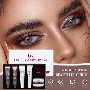 Kit de teinture et rehaussement des cils et des sourcils 4-en-1 Iconsign – Kit professionnel de permanente et teinture pour cils et sourcils, marque privée - Product Image 3