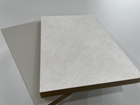 Panneau MDF laminé PET coréen à relief profond, couleur unique pour meubles, en 1220*3050*18mm
