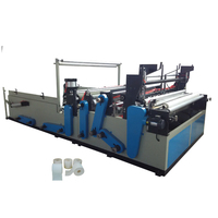 Ligne de production automatique de papier de cuisine de toilette de rebobinage de perforation de tissu d'impression couleur