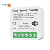 Modulo Interruttore Intelligente WiFi TUYA Mini 16A, Controllo Luce e Circuito, Compatibile con App Smart Life, Timer, Alexa e Google Home