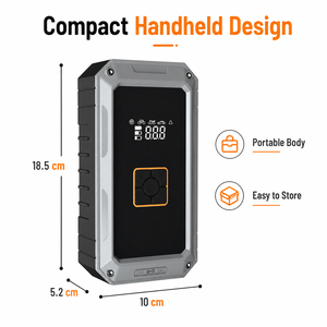 Compresseur d'air portable sans fil 90W, type C, cylindre 19mm, pompe de gonflage de pneus rechargeable pour voitures, motos, vélos, OEM ODM - Product Image 2