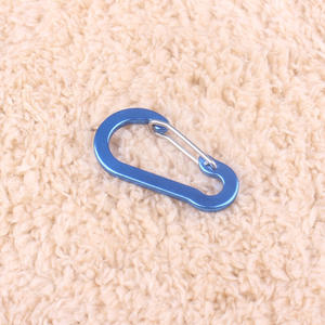 Grosir 5 # klip jepret kecil bentuk labu cincin terpisah kait tas <span class=keywords><strong>Loop</strong></span> logam dengan gerbang terpasang pegas karabiner - Product Image 3