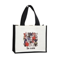 Sac fourre-tout en toile réutilisable personnalisé avec logo imprimé Xien 2027, sac de shopping écologique