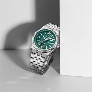 Reloj de cuarzo NAVIFORCE 9277 para hombre, con calendario, luminoso, correa de acero inoxidable, elegante reloj de pulsera para hombre, relojes masculinos. - Product Image 6