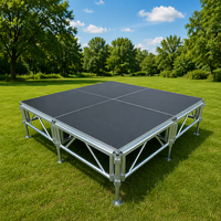 Podium modulaire en alliage d'aluminium Sgaier avec installation rapide, capacité de charge de 850 kg pour les concerts et les événements