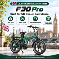 Vélo électrique pliable QMWHEEL F30 Pro, stock UK, 20 pouces, 250W, 48V, 45Ah, longue autonomie, expédition rapide