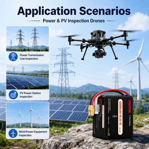 Batterie intelligente BMS 42000mAh 46.2V 8C avec protection contre les surcharges pour flotte de drones, prise personnalisée OEM - Product Image 2