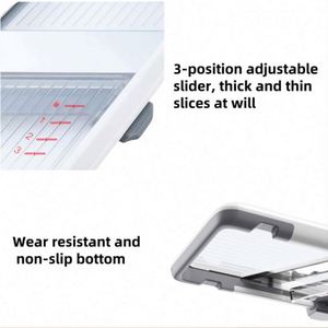 Multi-Functional Stainless Steel Blade <b>Vegetable</b> Grater Mandoline Slicer Comfort Grip Adjustable <b>Vegetable</b> Cutter - Product Image 5