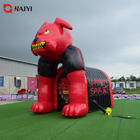 Arche géante personnalisable et tunnel gonflable publicitaire en forme de bouledogue pour le football, couleurs et logo personnalisés, étanche pour la promotion