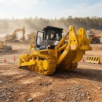 Bulldozer sur chenilles hydraulique haute performance de 54 tonnes, 460 CV, équipement de terrassement