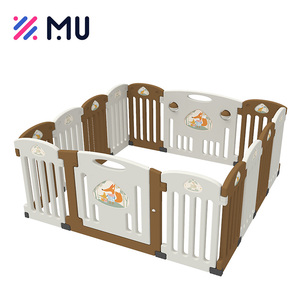 Clôtures d'intérieur pour bébé bricolage en plastique parc pour enfants avec porte <span class=keywords><strong>de</strong></span> jeu - Product Image 2