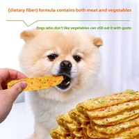 Friandises pour chiens au poulet et au canard saveur légumes, tranches nutritives pour l'entraînement, fibres alimentaires, soutien à la santé intestinale, riches en protéines