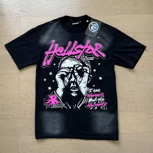 1.1 Rep Hell <strong>Star</strong> Men's <strong>T</strong>-<strong>Shirt</strong> Vintage Washed Printed High Quality 100% Cotton Streetwear Tee <strong>Shirts</strong> With NFC Tag - Product Image 5