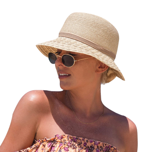 Chapeau de soleil pliable en fourrure pour <span class=keywords><strong>femme</strong></span> Comhats, pour la plage, protection UV, été - Product Image 1