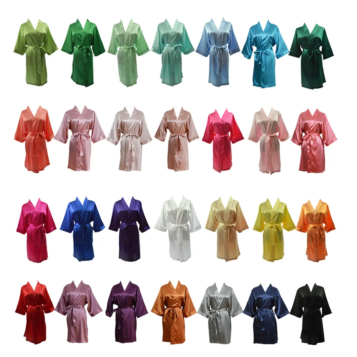 ग्रीन tex 133 रंग दुल्हन बागे किमोनो रेशम साटन महिलाओं शादी वर सो पोशाक