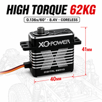 Servomoteur UAV 35KG, engrenage en acier inoxydable, boîtier en aluminium CNC, servomoteur numérique sans noyau, haute tension 6-8.4V, étanche, XQ-POWER XQ-S8035D