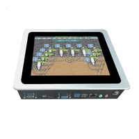 IHM étanche 17 pouces Intel I3 N2840 64G Ssd Pfsense tout en un écran tactile Pc panneau industriel tablette d'ordinateur