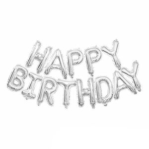 ลูกโป่งฟอยล์ตัวอักษรสุขสันต์วันเกิดขนาด 16 นิ้ว สำหรับตกแต่งงานปาร์ตี้ ขนาดใหญ่ สีทอง - Product Image 6