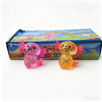 Produits Tendances : Jouet à Presser Axolotl Scintillant à Remontée Lente, Jouet Anti-Stress, Jouets Sensoriels Fidget Animaux Mignons
