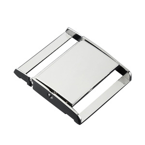 Boucles de ceinture en alliage de zinc 35 mm argent et noir pour sacs, chaussures, vêtements et accessoires - Product Image 4