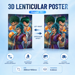 Il commercio all'ingrosso personalizza Zebulun di alta qualità acquista il manifesto di pubblicità della parete di stampa lenticolare di effetto 3D delle merci a buon mercato - Product Image 1