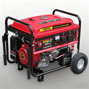 5KW With Wheels <b>Generator</b> Full Copper Alternator AVR 4-Stroke 420cc Engine 25L Recoil Circuit Breaker - Product Image 2