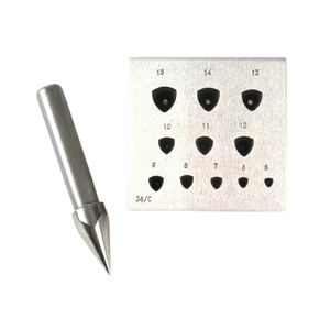 Iron Jewelry <b>Engraving</b> <b>Tool</b> Trillion Bezel Block Large Triangle Shape for DIY Jewelry Making 36/C Set - Product Image 1