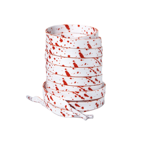 Cordones de Poliéster con Estampado de Tinta, 8mm, Planos, para Zapatillas - Estilo Artístico Colorido, Elásticos Personalizados, Venta al Por Mayor - Product Image 2