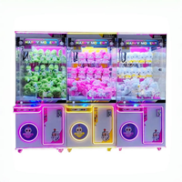 Prix de gros d'usine Machine de jeu d'arcade de bonbons à pièces Jouet en peluche Cadeau Machine à griffes de grue avec accepteur de billets pour les enfants