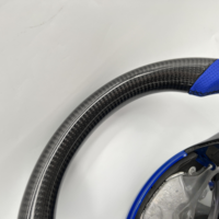 Volant en fibre de carbone perforé bleu brillant de qualité supérieure pour Tesla Model 3/Y - Prix d'usine excellent