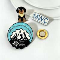 Pin de Solapa Magnético de Esmalte Suave Personalizado por el Fabricante, Insignia de Aniversario con Logotipo, Nombre o Letra Personalizada, Pin de Broche Magnético de Epoxi