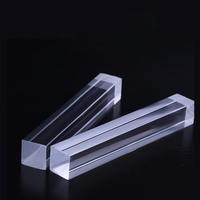 Tige carrée en acrylique personnalisée Barre bâton transparente Bâton solide Polygone transparent Pentagone Hexagone s Rod