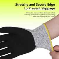 Sarung Tangan Kerja Safety Heavy Duty Anti-Potong Anti-Tusuk Lapisan Nitril HPPE Level 5 Diskon Grosir Bersertifikat CE