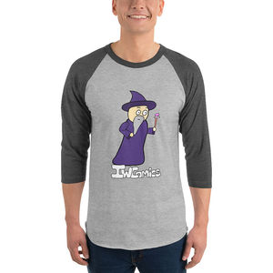 Blusa raglán de manga 3/4 para mujer Purple Wizard - Product Image 3