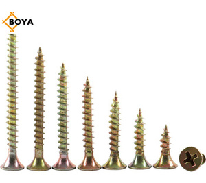 Grande Sconto Viti Gialle per Legno e Truciolato, Testa Piatta Phillips, Viti per Agglomerato, PARAFUSO SCREWS - Product Image 2