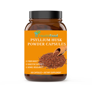Cápsulas de Psyllium en Polvo Natural de Buena Calidad para el Apoyo Digestivo, Regulan el Movimiento Intestinal, Fórmula Herbal para Adultos - Product Image 1
